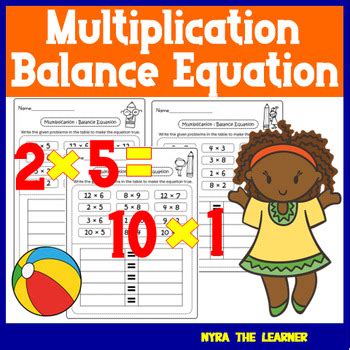 Multiplication Balance Equation By Nyra The Learner Tpt