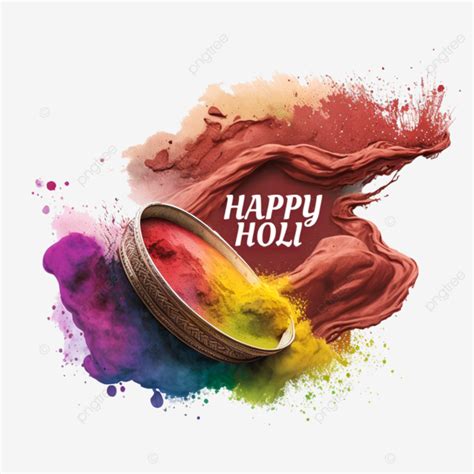 Happy Holi Festival Colors Background Clipart Transparent Happy Holi