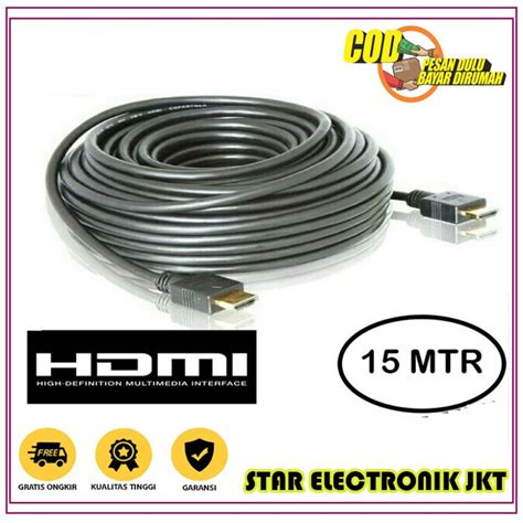 Jual Kabel Hdmi To Hdmi Berkualitas Bagus Panjang Meter Shopee