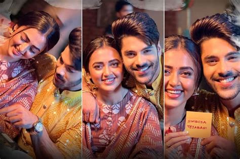 Simba Nagpal And Tejasswi Prakash Share Cute Pictures From Naagin 6 Set