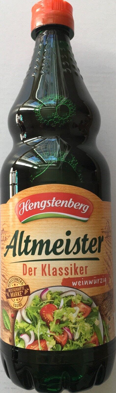 Hengstenberg Altmeister Weinessig Ml Flasche Ebay