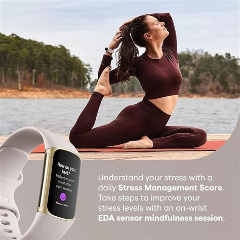 Фітнес-браслет Fitbit Charge 5 Lunar White/Soft Gold Stainless Steel ...