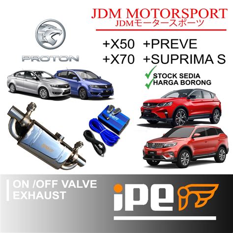 IPE EXHAUST PROTON X50 X70 PREVE SUPRIMA S VALVE EXHAUST SET COMBO