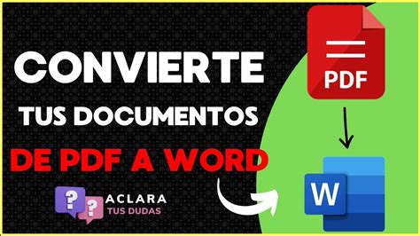 Como Convertir Un Documento De Pdf A Word Sin Descargar Ning N Programa