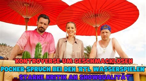 Kontroverse Um Geschmacklosen Pocher Spruch Bei Den RTL Wasserspielen