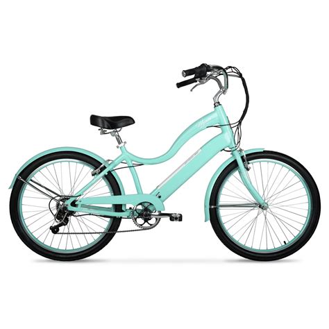 Hyper 36v Electric 26 inch Cruiser, Ladies, Aluminum Bike, Seafoam ...