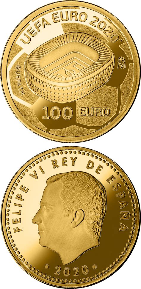 100 euro coin - UEFA EURO 2020 | Spain 2020