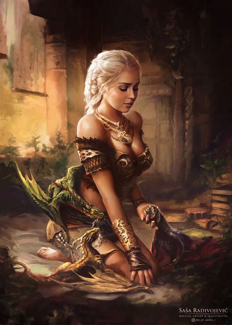 Daenerys Targaryen Game Of Thrones Dragon Artwork Fantasy Art Fan Art 1828x2560 Wallpaper