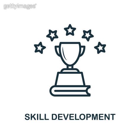 Skill Development Icon Outline Style Thin Line Creative Skill