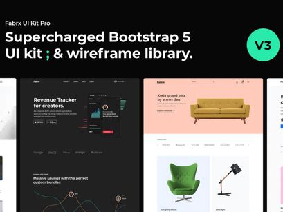 Bootstrap 5 UI Kit Pro by Fabrx Design ~ EpicPxls