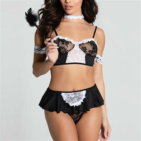 Ensemble De Sous V Tements Rotiques En Dentelle Pour Femmes Lingerie