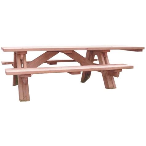 Table De Pique Nique Normes Pmr En Bois En Douglas Cdiscount Jardin