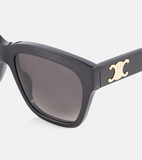 Triomphe 09 Cat Eye Sunglasses In Black Celine Eyewear Mytheresa