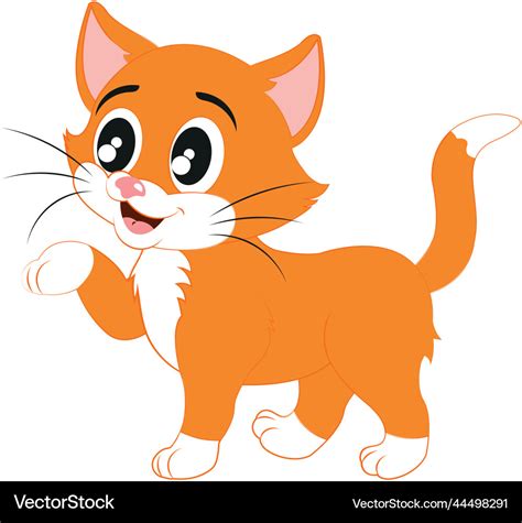 Clipart Kitten Royalty Free Vector Image Vectorstock