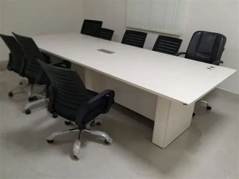 White Wooden Office Conference Table Seating Capacity 8 At 29000 In