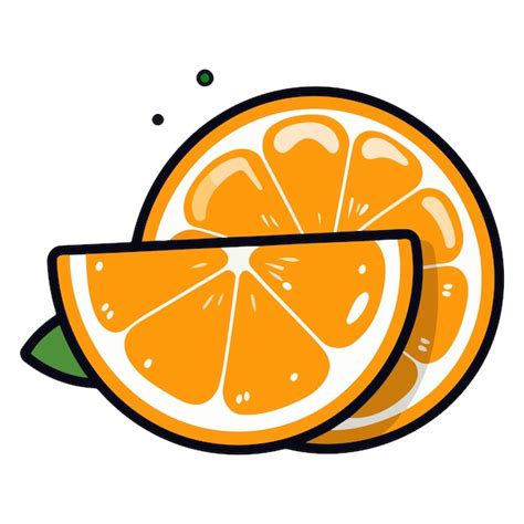 Premium Vector A Vector Based Icon Of An Orange Featuring A Simple