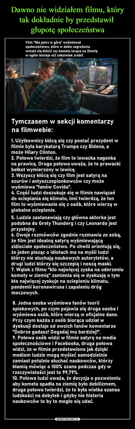 Dawno Nie Widzia Em Filmu Kt Ry Tak Dok Adnie By Przedstawi G Upot