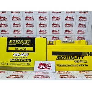 Jual Motobatt Gel Mtx A Pulsar Ns Ah Garansi Bulan Kota