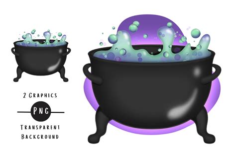 Cauldron Clipart | PNG Transparent Graphic by Tiny Maker Creations ...