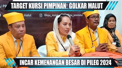 TARGET KURSI PIMPINAN GOLKAR MALUT INCAR KEMENANGAN BESAR DI PILEG 2024