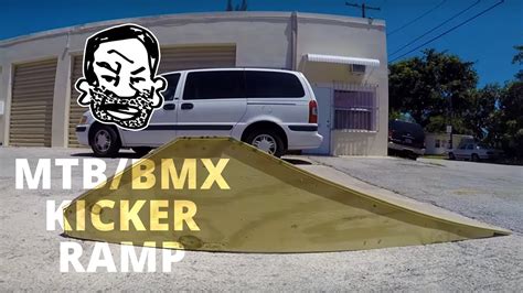 How To Build A Kicker Ramp For Bmx Or Mtb Youtube