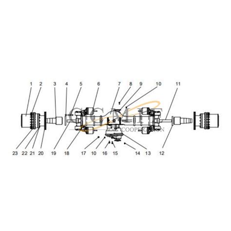 China 331402830 Middle Axle XCMG Mining Truck Spare Parts Manufacturers