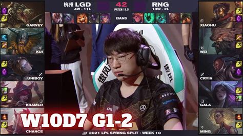 Lgd Vs Rng Game Week Day Lpl Spring Lgd Gaming Vs