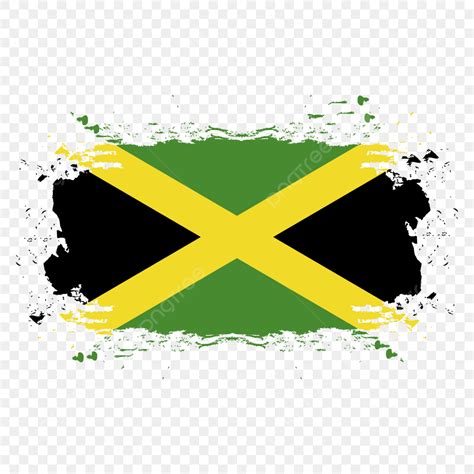 Jamaica Flag Vector Design Images Jamaica Flag In Brush Stroke Free