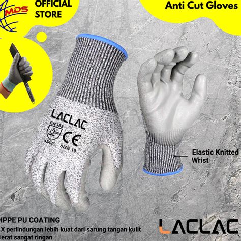 Jual Laclac Safety Gloves Sarung Tangan Anti Pisau Gores Benda Tajam