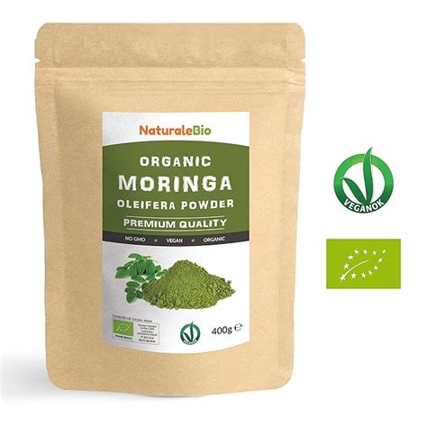 Organic Moringa Oleifera Leaf Powder Premium Quality 400g 100