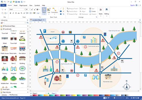 Location Map Software Drawing Location Maps Easily Edraw