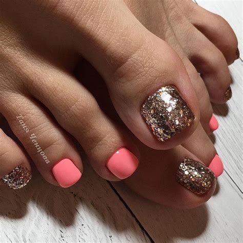 Pin By Pink Boutique On Nails ♡ Glitter Toe Nails Gel Toe Nails