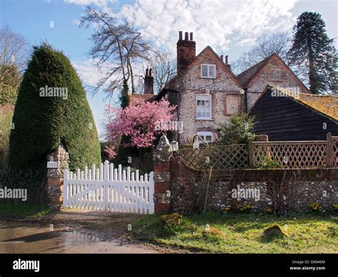 Landscape image of The Old Vicarage Turville Village,Buckinghamshire Stock Photo - Alamy