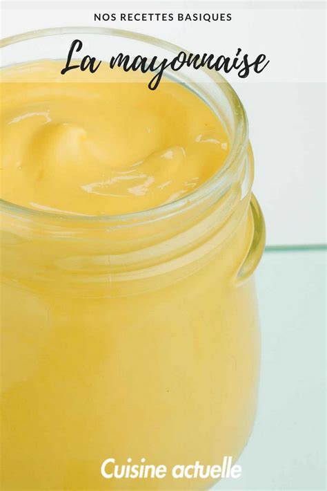 Mayonnaise Maison Inratable Recipe Condiments Peanut Butter Food