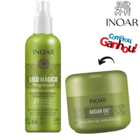 Inoar LISO MÁGICO ARGAN Progressivo Fluido Protetor Térmico 200ml