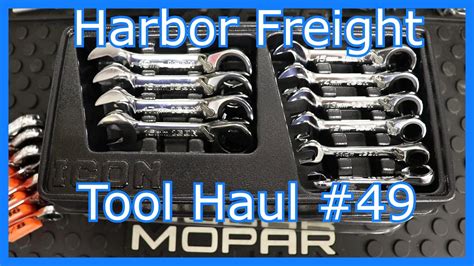 Harbor Freight Tool Haul Icon Stubby Ratcheting Wrenches Youtube