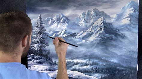 Snowy Mountains Paint With Kevin YouTube