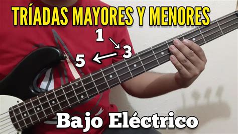 Cómo hacer TRÍADAS en Bajo Eléctrico Tutorial para principiantes