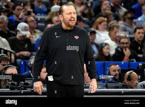 New York Knicks Head Coach Tom Thibodeau Calls Instructions To His