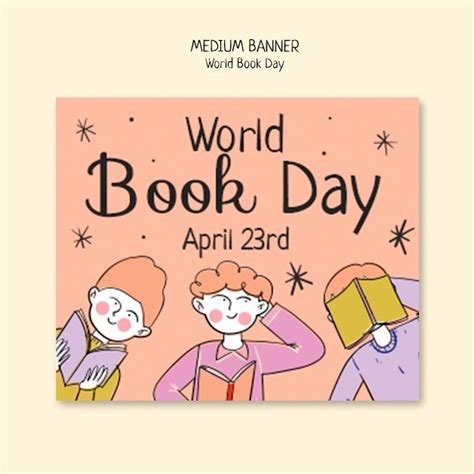 Free Psd World Book Day Celebration Banner Template