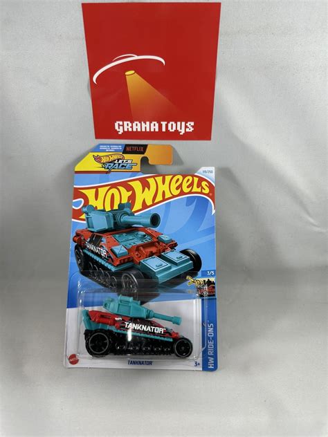 Tanknator 119 Blue Red 3 5 Ride Ons 2024 Hot Wheels Case K Grana Toys