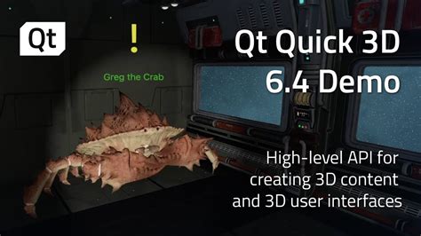 Qt Quick 3d 64 Demo High Level Api For Creating 3d Content And 3d