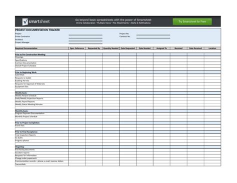 Excel Construction Project Management Templates Construction