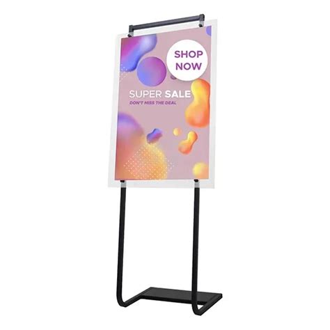 Floor Standing Sign/Poster Display Holder with Anti-glare PVC Covers ...