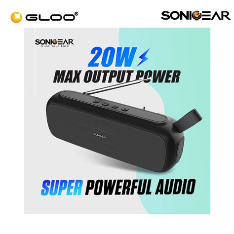 SonicGear P8000 Super Portable TWS Speaker Black Grey 8886411906221