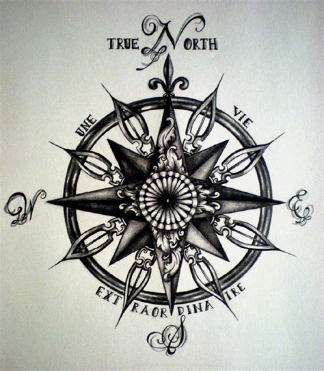 Ancientcompassrosetattoo Tattoos Of Compasses Note To Self