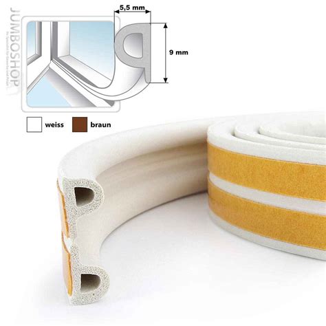 15m Gummidichtung WEISS P Profil Fensterdichtung Türdichtung