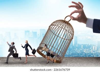 Woman Golden Cage Images Stock Photos Vectors Shutterstock