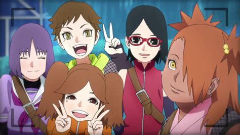 Namida Sumire Wasabi Sarada And Chouchou Boruto Naruto Next