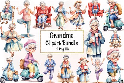 Grandma Sublimation Clipart Bundle Graphic By Ak Artwork · Creative Fabrica